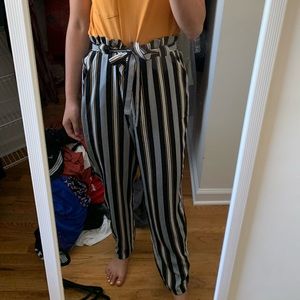 striped pants